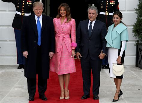 melania trump hot pink fendi coat|Melania Trump style: See what (and who) the first lady has been .